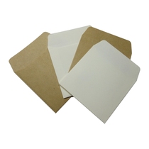 白色黄色牛皮纸类制品信封贴不干胶封口自封袋包装茶片特细小纸袋