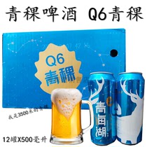 青海特产 青海湖啤酒Q6啤酒 青稞啤酒 500毫升大听装  整箱12听