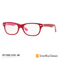 RayBan雷朋儿童眼镜框可配镜男女童轻质全框近视光学镜架 RY1555