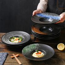 陶瓷帽子盘西餐厅意大利面商用飞碟盘西式汤盘日式餐具创意沙拉盘