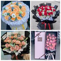 青海西宁市城东区城中区城西区同城鲜花店玫瑰花束送情人女友老婆