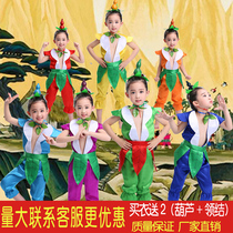 儿童葫芦娃演出服七兄弟卡通男童幼儿园环保衣服成人舞台表演服装
