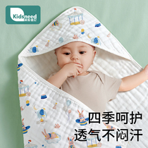 包被婴儿初生春夏季产房纱布抱被宝宝新生婴儿薄款包单纯棉包裹巾