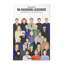 现货包邮 Fashionary时尚服装新书The Lives of 50 FashionLegends 50个时尚传奇服装设计大师插图手绘手稿