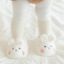 兔年小白兔0-3-6个月婴儿棉鞋秋冬季软底学步鞋新生宝宝周岁鞋袜