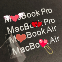 手机金属贴笔记本电脑装饰贴AIRPRO屏幕小字遮挡logo黑色金属贴纸