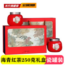 海青红茶2023新茶春茶叶礼盒瓷罐装250g日照足赛崂山青岛特产包邮