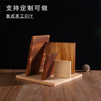 手工diy定做定制实木正方形长方形松木木板木块一字隔板桌面材料
