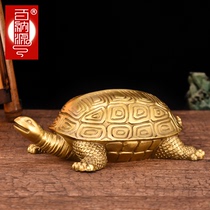 百纳源黄铜乌龟摆件大号铜龟金龟祝寿贺寿礼品家居客厅装饰工艺品
