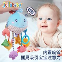 抽抽乐手指精细玩具宝宝0-1岁抓握训练婴儿车玩具挂件摇铃拉拉乐