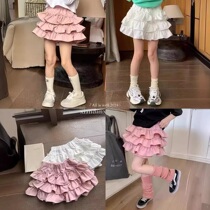 小女孩韩国春夏装女童洛丽塔蛋糕裙短裙裤儿童时尚半身裙蓬蓬裙子