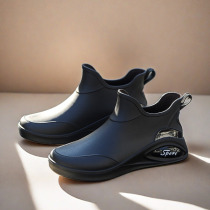 英式男士雨鞋新款短筒外穿防水休闲潮流工作胶鞋厨房防滑钓鱼水鞋