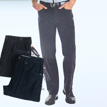 男款的  美式经典男士重磅水洗混纺灯芯绒秋复古商务休闲裤长裤
