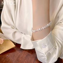 法式不规则异形珍珠手链女夏ins小众设计高级感气质闺蜜手镯手饰