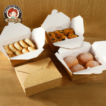 复古中式糕点盒牛皮纸盒老式点心包装盒桃酥重阳糕包装打包盒商用