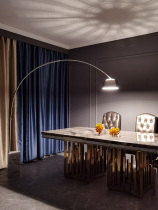 意大利Flos Arco经典设计现代简约客厅大理石书房钓鱼卧室落地灯