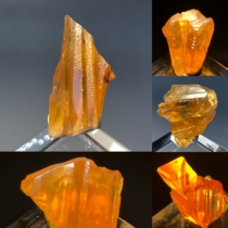 金黄色琥珀方解石文石天然水晶矿物晶体标本原石宝石收藏奇石摆件