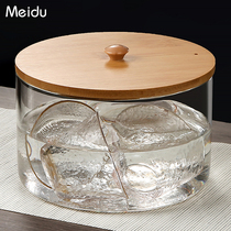 玻璃茶洗缸带盖大号消毒锅有盖家用可煮杯废水缸水盂日式建盏茶洗
