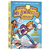 逃离柠檬先生的图书馆英文原版 Escape from Mr. Lemoncello's Library: The Graphic Novel 进口儿童推理侦探漫画书课外读物