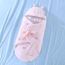 新生儿睡袋蝴蝶被防惊跳襁褓手工棉花抱被婴儿秋冬包被宝宝用