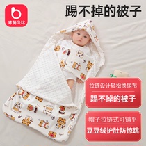 婴儿睡袋儿童宝宝睡袋被子秋冬季加厚纯棉款春秋新生儿防踢被神器