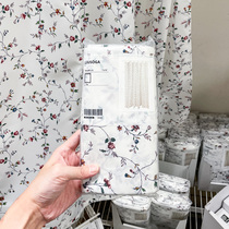 IKEA宜家 吉索加浴帘小清新花卉碎花图案180x200cm浴室隔断干湿分