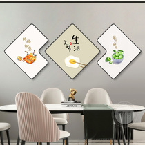 餐厅墙壁装饰画简约吃饭客厅新挂画轻奢高级厨房餐桌墙画饭店壁画