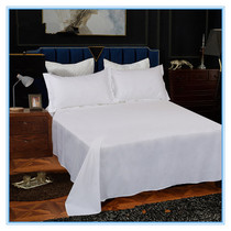 酒店专用白色全棉床单贡缎加厚足疗美容院宾馆床上用品旧被单定制