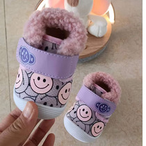 冬季宝宝棉鞋学步鞋2会响叫叫鞋0-1-3岁加绒加厚小孩棉鞋婴儿二棉