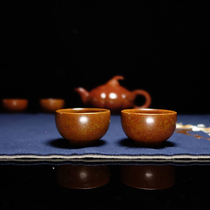 天然泗滨红砭石茶具茶杯茶壶功夫茶用品 改善水质弱碱性砭石杯