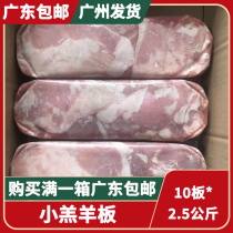 冷冻羊肉方砖精选羊肉羊卷肉片火锅食材烧烤小羊羔板10板*2.5公斤