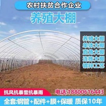 温室蔬菜大棚骨架钢管种植养殖家用西瓜草莓椭圆管棚定制配件全套