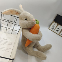 兔子毛绒玩具抱萝卜小白兔公仔玩偶可爱安抚布娃娃女孩兔年吉祥物