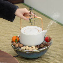 南山先生 小时光围炉煮茶家用室内电陶炉烤茶套装罐罐茶壶煮茶炉