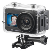 外贸真4K双彩屏运动相机 行车记录仪 带遥控手环 运动侦测支持app