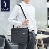 高尔夫联想苹果戴尔<em>华硕笔记本</em>电脑包男女单肩手提公文包上班背包