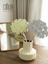 CoolerColour原创木质扩香香氛花卡艺术假花仿真花绣球花摆件客厅
