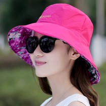 2019新款韩版潮春夏季女士太阳帽户外防晒带钢圈遮阳可折叠布帽子