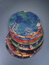 中式手工轻奢复古禅意绢丝香云纱茶席桌垫布艺餐垫圆形干泡茶台布