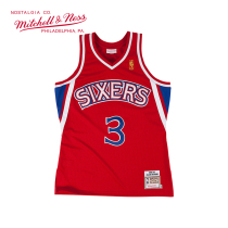 Mitchell&Ness艾弗森96-97年76人AU复古球员版球衣篮球服运动背心