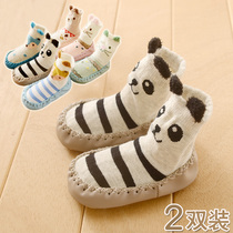 婴儿地板袜春秋软底学步外穿新生宝宝鞋袜0-1岁薄款可爱儿童袜子