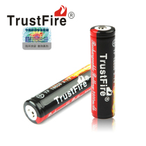TrustFire 18650锂电池足量2400mAh加保护版手电筒彩装电池正品