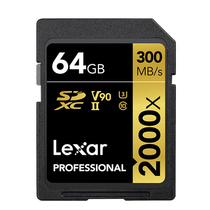 雷克沙2000X高速存储卡SD卡V90数码相机摄像机内存卡32G/64G/128G