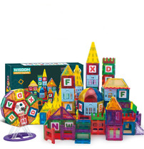 思创星钻磁力片大彩窗108/168/265磁力片Playmags搭建幼儿童玩具