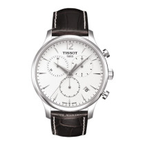 Tissot天梭手表俊雅系列男表多功能皮带石英表T063.617.16.037.00