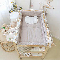 新生儿尿布台床品床围多功能纯棉褥垫子婴儿洗澡抚触台宝宝洗澡台