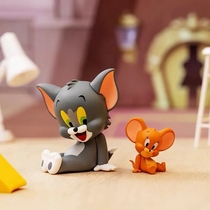 猫和老鼠盲盒我爱芝士汤姆猫公仔杰瑞鼠手办车载摆件玩偶桌面礼物