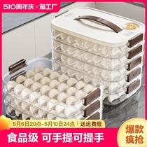 进口无印良品饺子收纳盒冰箱用冷冻盒子食品级馄饨水饺速冻盒分格