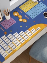 儿童孩子学习桌专用桌垫小学生拼音公式护童桌布护眼防水书桌垫子