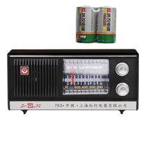 台式复古红灯收音机753F调频中波调幅半导体红灯老式上海收音机老